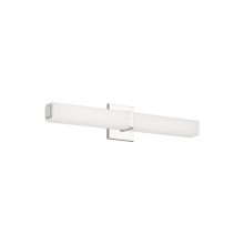 Milan Single Light 24-1/2" Wide Integrated LED Bath Bar with Acrylic Diffuser - ADA Compliant