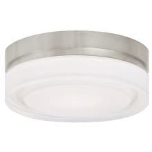 Cirque 6" Wide LED Natural Brass Flush Mount Drum Ceiling Fixture