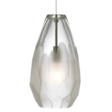 Briolette 3000K LED FreeJack Mini Pendant with Frost Glass Shade