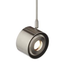 ISO 3" Wide LED Mini Pendant with 30 Degree Beam Spread, 80 Color Rendering Index, 2700K Color Temperature, and 12 Inch Downrod for Freejack System
