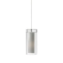 FreeJack Sara Clear Pressed Crystal Pendant with Hand-Blown Inner Diffuser - 12v Halogen