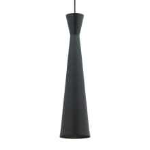 Windsor 5" Wide Mini Pendant for Freejack System with a Black Shade