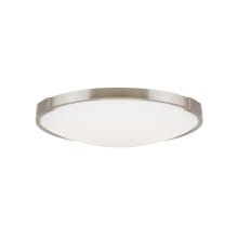 Lance Convertible Single Light 13-13/32" Wide Integrated LED Flush Mount Ceiling Fixture / Wall Sconce with a Frosted Glass Shade - 277V