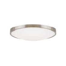 Lance Convertible Single Light 13-13/32" Wide Integrated LED Flush Mount Ceiling Fixture / Wall Sconce with a Frosted Glass Shade