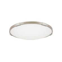 Lance Convertible Single Light 17-3/16" Wide Integrated LED Flush Mount Ceiling Fixture / Wall Sconce with a Frosted Glass Shade - 277V