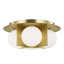 Orbel 4 Light 15" Wide LED Flush Mount Ceiling Fixture