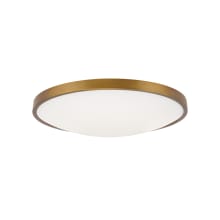 Vance Convertible 13" Wide Integrated LED Flush Mount Ceiling Fixture / Wall Sconce with a Frosted Glass Shade