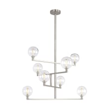 Gambit 8 Light 35" Wide LED Chandelier with LED Bulbs Included