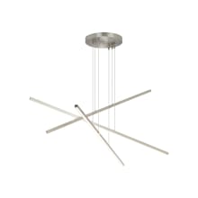 Essence 3 Light 50" Wide 3000K LED Linear Chandelier with Acrylic Diffuser