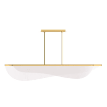 Nyra 3 Light 72" Wide LED Linear Chandelier with Acrylic Diffuser