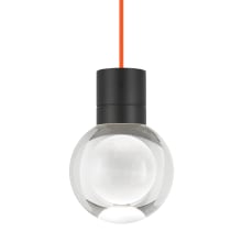 Mina 11 Light 21-11/16" Wide LED Multi Light Pendant with a Clear Outer and Inner Etched Glass Spheres - 2200K