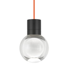 Mina 11 Light 21-11/16" Wide LED Multi Light Pendant with a Clear Outer and Inner Etched Glass Spheres - 3000K
