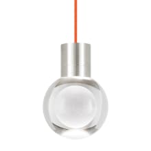 Mina 11 Light 21-11/16" Wide LED Multi Light Pendant with a Clear Outer and Inner Etched Glass Spheres - 2200K