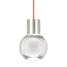 Mina 11 Light 21-11/16" Wide LED Multi Light Pendant with a Clear Outer and Inner Etched Glass Spheres and Warm Color Dimming