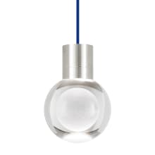 Mina 11 Light 21-11/16" Wide LED Multi Light Pendant with a Clear Outer and Inner Etched Glass Spheres - 2200K