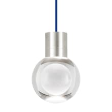 Mina 11 Light 21-11/16" Wide LED Multi Light Pendant with a Clear Outer and Inner Etched Glass Spheres and Warm Color Dimming