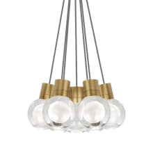 Mina 14" Wide LED Natural Brass Multi Light Pendant