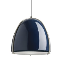Paravo Single Light 15-1/8" Wide LED Pendant with an Ultra Smooth Fiberglass Shade
