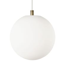 Sedona 8" Wide LED Mini Pendant with Frosted White Shade and LED Bulb