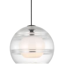 Sedona 12" Wide Pendant with Clear Glass Shade