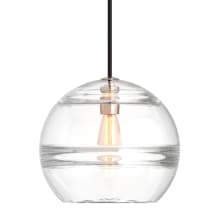 Sedona 12" Wide Pendant with Clear Glass Shade