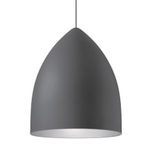 Signal Single Light 17" Wide Pendant with Spun Aluminum Shade