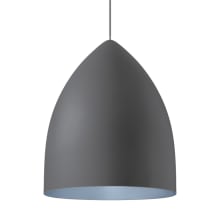 Signal Single Light 17" Wide LED Pendant with Spun Aluminum Shade