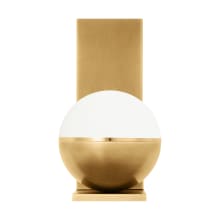 Akova 14" Tall LED Natural Brass Wall Sconce