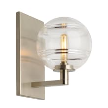 Sedona Single Light 9" High LED Wall Sconce with a Glass Globe Shade