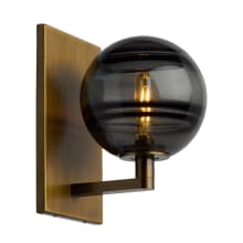 Sedona Single Light 9" High LED Wall Sconce with a Glass Globe Shade