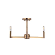 Fullton 3 Light 20" Wide Semi-Flush Ceiling Fixture