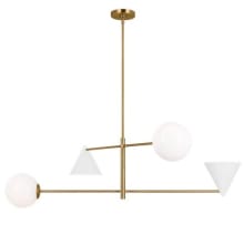Cosmo 4 Light 48" Wide Abstract Chandelier