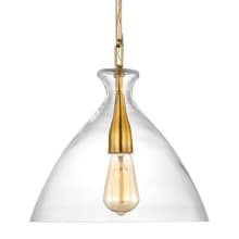 Athena 12" Wide Pendant with Glass Shade