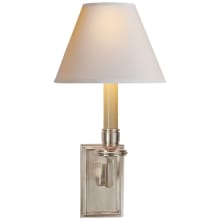 Dean 13" High Wall Sconce with Natural Paper Shade
