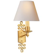 Ginger 16" Single Arm Sconce with Natural Paper Shade by Alexa Hampton