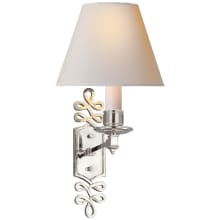 Ginger 16" Single Arm Sconce with Natural Paper Shade by Alexa Hampton