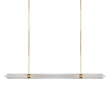 Langston 9" Wide Crystal Linear Chandelier