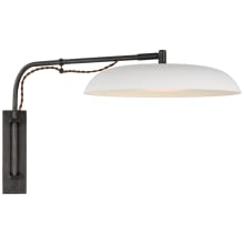 Cyrus 14" Tall LED Swing Arm Hardwired or Plug-In Wall Sconce