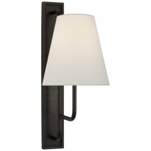 Rui 20" Tall Wall Sconce with White Linen Shade
