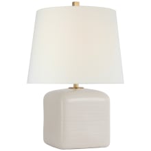 Ruby 26" Tall Vase Table Lamp with White Linen Shade