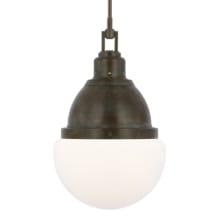 Bernard 14" Wide Pendant with Frosted Glass Shade