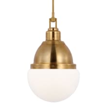 Bernard 14" Wide Pendant with Frosted Glass Shade