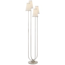 Montreuil 67" Triple Floor Lamp with Linen Shades by AERIN