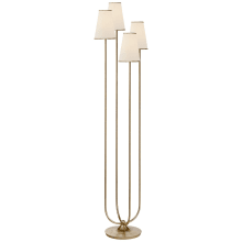 Montreuil 67" Triple Floor Lamp with Linen Shades by AERIN