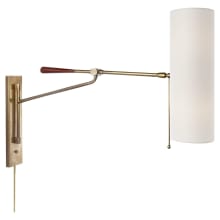 Frankfort 22-1/2" High Wall Sconce with Linen Shade