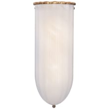 Rosehill 15" High Wall Sconce with White Glass Shade