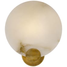 Iveala 12-3/4" High Wall Sconce with Alabaster Shade