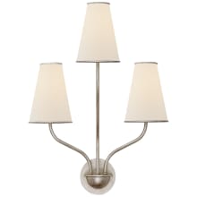 Montreuil 16-1/2" Wide Wall Sconce with Linen Shade