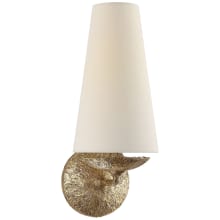 Fontaine 14-1/4" High Wall Sconce with Linen Shade