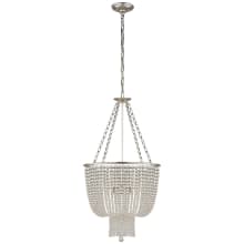 Jacqueline 19" Chandelier with Draped Clear Glass by AERIN